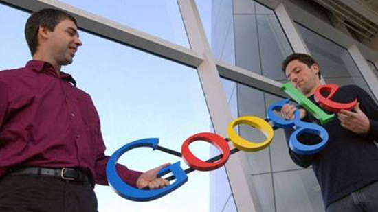تأسيس محرك البحث غوغل على يد سيرجي برين ولاري بايج