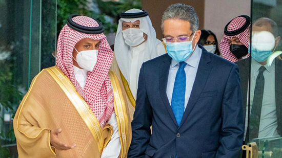 وزير السياحة ونظيره السعودي يبحثان سبل التعاون بين البلدين في المجال السياحى