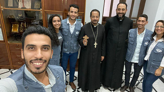 الأنبا باخوم يجتمع بالمكتب الإعلامي الكاثوليكي بفرع الإسكندرية