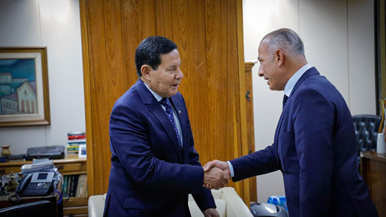 نائب الرئيس البرازيلي يستقبل السفير المصري 