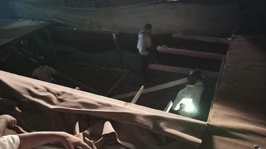 انهيار مسرح حفل افتتاح مطعم سياحي بالأهرامات