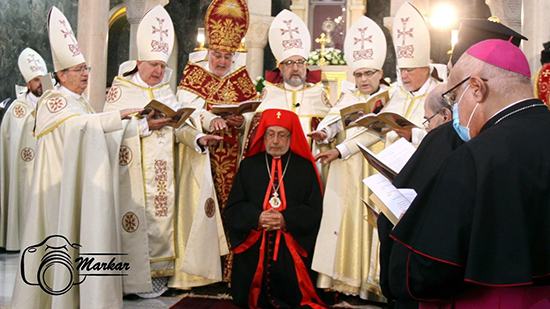 الكنيسة الكاثوليكية : حفل تنصيب بطريرك الأرمن الكاثوليك الجديد بكنيسة مار غريغوريوس