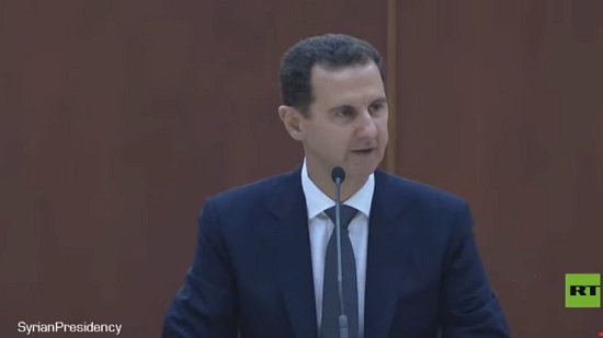  شاهد | بشار الأسد يهاجم أمريكا: مزيد من الحروب ومزيد من الهزائم