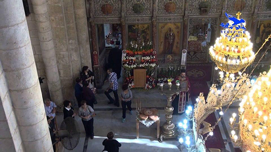 الروم الارثوذكس يحتفلون بتذكار نقل رفات القديس جاورجيوس إلى الهيكل الجديد في اللد