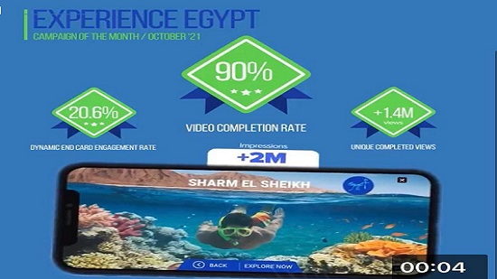  مصر تفوز بأفضل حملة ترويجية رقمية على منصات التواصل الإجتماعي في روسيا