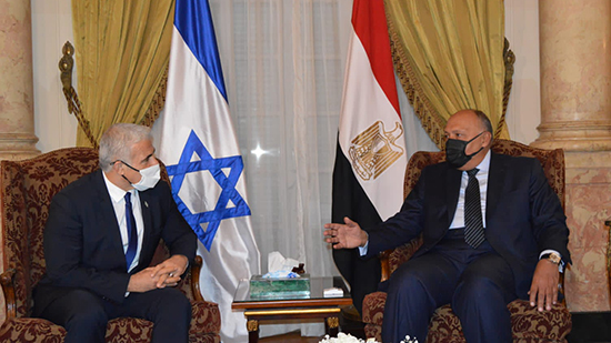 وزير الخارجية يعقد مباحثات مع نظيره الإسرائيلي (صور)