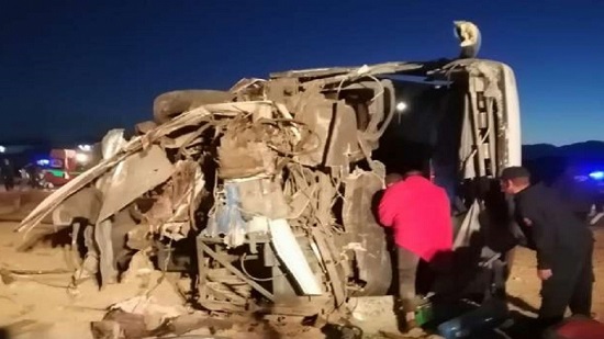 وفاة 14 شخصا وإصابة 17 آخرين في حادث تصادم بجنوب سيناء