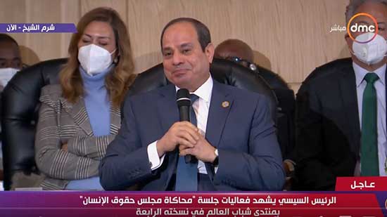 الرئيس السيسي: مصر الدولة الوحيدة بالمنطقة التي نجت من الخراب