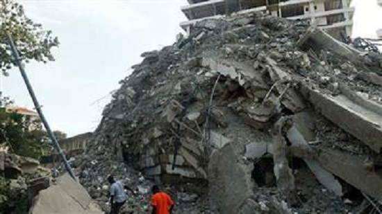 انهيار كنيسة في نيجيريا 