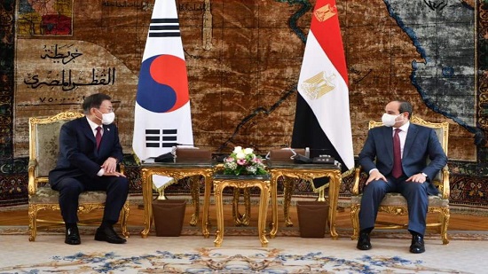  الرئيس السيسي يستقبل نظيره الكوري الجنوبي 