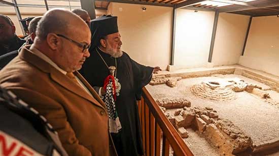 الاغاثة الفرنسية تفتح الكنيسة البيزنطية تعود للقرن ال 5 بقطاع غزة 