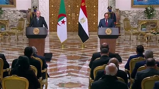 القمة المصرية الجزائرية|السيسي وتبون: سنواجه الإرهاب معا ومياه النيل أمن قومي عربي