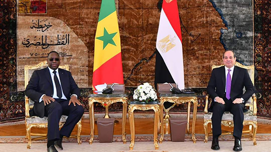 الرئيس السيسي يستقبل نظيره السنغالي 