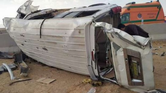  الصحة: الدفع بـ15 سيارة إسعاف لموقع حادث انقلاب سيارة ميني باص بالشرقية ونقل المصابين إلى المستشفيات 