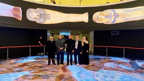  الرئيس اليمني الأسبق يزور المتحف القومي للحضارة المصرية 