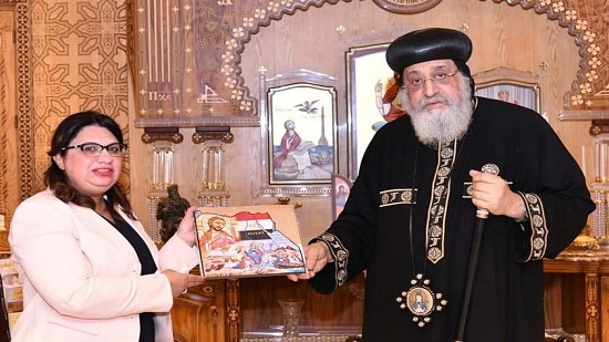  البابا تواضروس يستقبل السفيرة المصرية الجديدة بالكاميرون