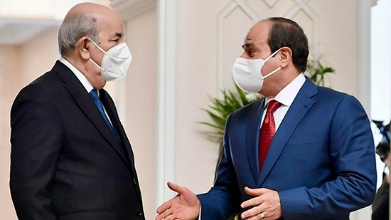 الرئيس الجزائري والرئيس السيسي 
