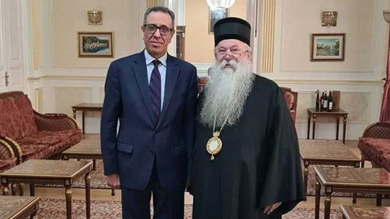 سفير مصر بسراييفو يلتقى مطران الكنيسة الارثوذكسية 