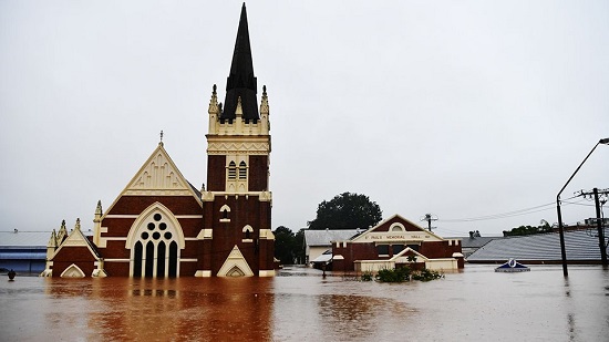  الفيضانات تغرق كنائس نيو ساوث ويلز بسيدنى 