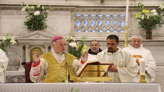 لسفير البابوي بمصر من القداس الإلهي بمناسبة تجليس البابا فرنسيس