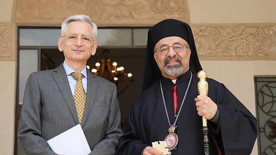 بطريرك الأقباط الكاثوليك يستقبل السفير الفرنسي بمصر
