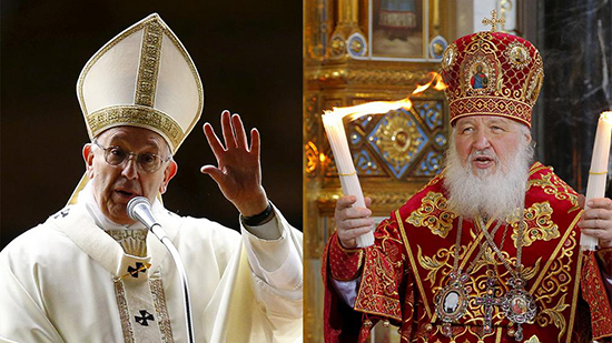 بابا الفاتيكان لبطريرك موسكو: على الكنيسة استخدام لغة يسوع لا لغة السياسة