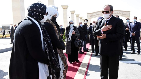 الرئيس السيسي يتقدم الجنازة العسكرية للفريقي عبد رب النبى حافظ وعبد  المنعم خليل