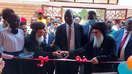 أفتتاح مشاريع قبطية خيرية ووضع حجر أساس كنيسة جديدة بدولة جنوب السودان