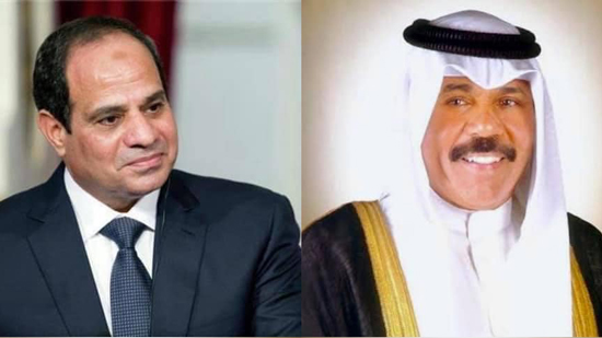 الرئيس السيسي وأمير الكويت يتبادلان التهنئة بشهر رمضان 