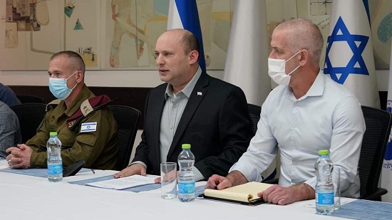 ئيس الوزراء الاسرائيلي، نفتالي بينيت، مقر قيادة جهاز الأمن العام -الشاباك