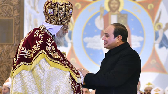  الرئيس السيسي يوفد مندوبين لتهنئة البابا تواضروس بعيد القيامة المجيد