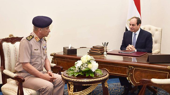  القوات المسلحة تهنىء رئيس الجمهورية بمناسبة الذكرى الأربعين لتحرير سيناء