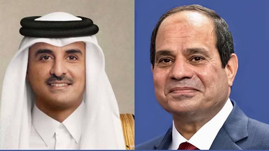 الرئيس السيسي وأمير قطر يتبادلان التهنئة بمناسبة عيد الفطر
