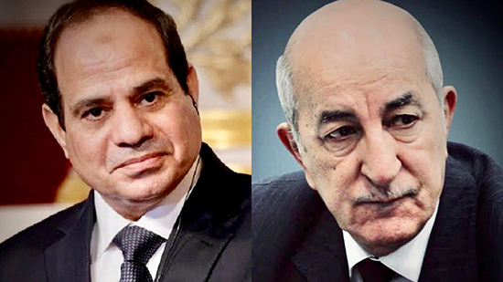 الرئيس عبد الفتاح السيسي يجري اتصالًا هاتفيًا مع رئيس الجمهورية الجزائرية