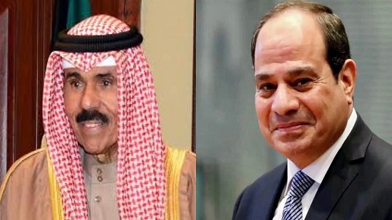  الرئيس السيسي يجري اتصالا بأمير الكويت للتهنئة بعيد الفطر