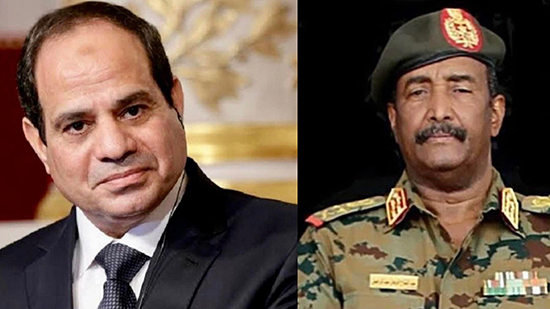 البرهان يؤكد للرئيس السيسي تضامن ومساندة السودان لمصر في جهود مكافحة الإرهاب