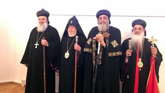  كنائس الشرق الأوسط تهدي البابا تواضروس هدية منحوتة من جبل لبنان