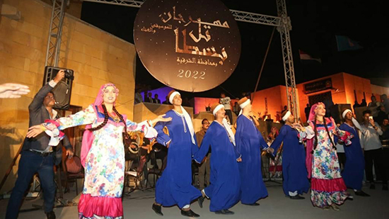  وزيرا الثقافة والسياحة ومحافظ الشرقية يطلقون فعاليات الدورة الأولى من مهرجان تل بسطا للموسيقى والغناء 