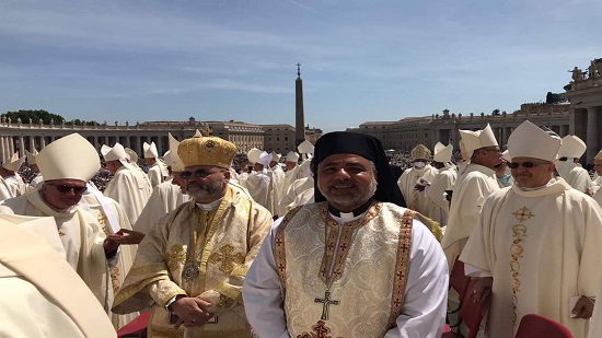 الأنبا عمانوئيل عياد يشهد احتفال مهيب ترأسه البابا فرنسيس لاعلان ١٠  قديسين جدد 