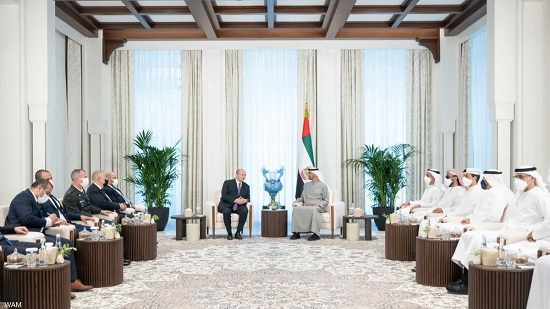 رئيس دولة الإمارات يستقبل رئيس وزراء إسرائيل