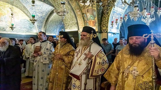 وفد كنسي روسي يجري زيارة رسمية للاراضي المقدسة