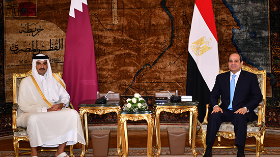 الرئيس السيسي: زيارة الأمير تميم تجسد ما تشهده العلاقات المصرية القطرية من تقدم