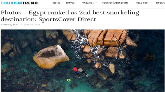 المقصد السياحى المصرى يحصد المركز الثانى فى قائمة أفضل المقاصد لممارسة رياضة الغوص