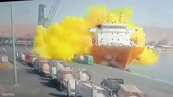انفجار صهريج غاز بميناء العقبة