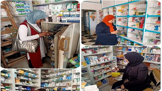  ضبط كمية من الأدوية منتهية الصلاحية ومجهولة المصدر بصيدليات بمركزي ( أبو حمص - الدلنجات )