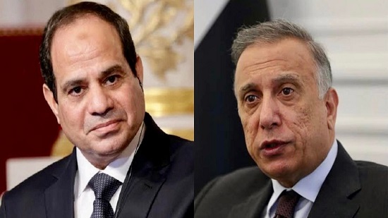  السيسي يجري اتصالًا هاتفيًا مع رئيس الوزراء العراقي بالتهنئة بعيد الاضحى المبارك