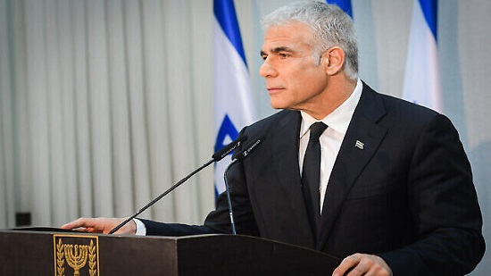 رئيس الوزراء الاسرائيلي يائير لبيد
