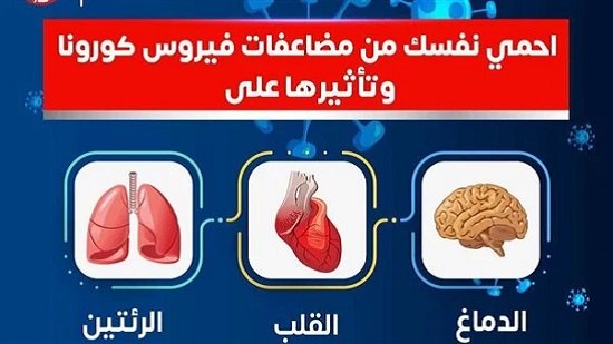 تلقُوا الجرعة التنشيطية| الصحة: القلب ‏والمخ ‏والرئتان الأكثر عرضة لمضاعفات كورونا