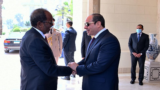  السيسي يستقبل الرئيس حسن شيخ محمود، رئيس جمهورية الصومال الفيدرالية بقصر الاتحادية
