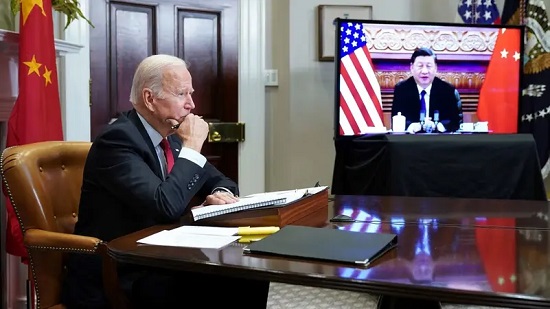 لقاء افتراضي بين الزعيمين الأميركي والصيني 